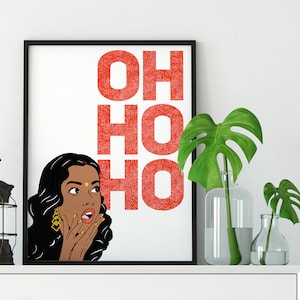 Indian Desi Wall Art Print Poster   - Oh Ho Ho