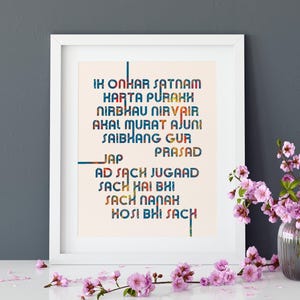 Wall Art Print for Indian Cultural Decor Gift South Asian Gujarati Desi Hindu Spiritual Colourful Ethnic Vibrant Modern Artwork Poster