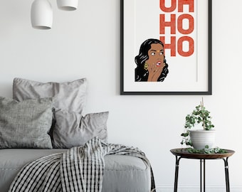 Oh Ho! Print | Indian Desi Expression | Pop Art Poster | South Asian Home Decor | Funny Gift