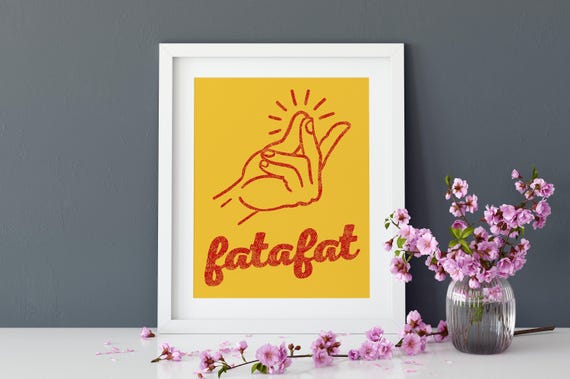 FATAFAT Indian Pop Art Print: South Asian Home Decor