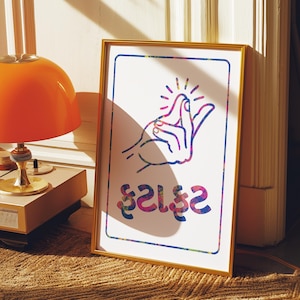 Fatafat Print | Gujarati Script | Indian Pop Art | Desi Home Decor Gift