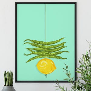 Pop Art Print for Indian Home Wall Decor Gift Hindi Cultural Desi South Asian Colourful Vibrant Modern Original Artwork Poster - Najaar Mint