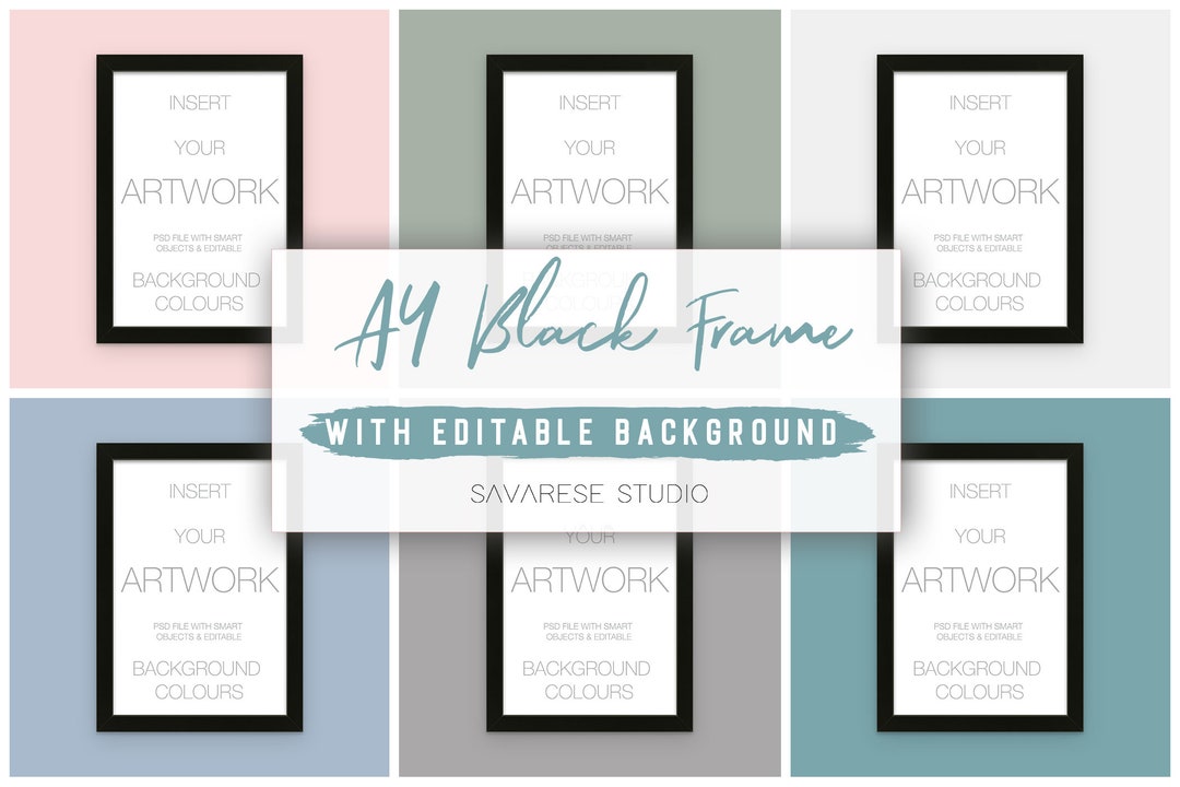 A4 Frame Mockup, Editable Background,frame Mock Up,simple Frame Mockup ...