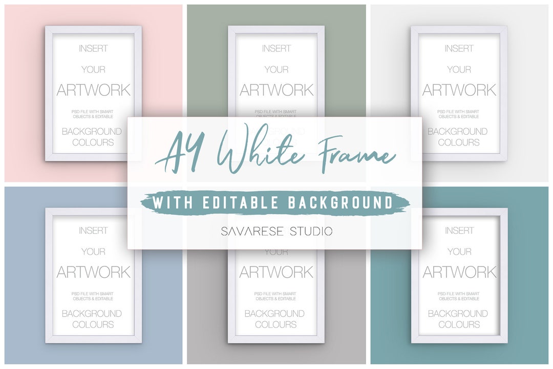 A4 Frame Mockup, Editable Background,frame Mock Up,simple Frame Mockup ...