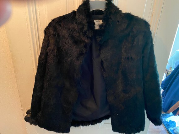 Vintage 1980s French Rabbit Fur Coat - image 2