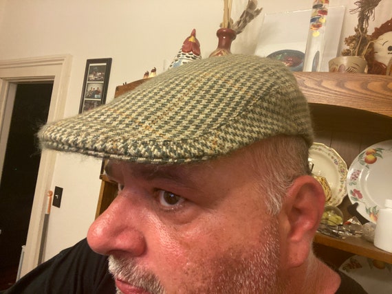 Vintage Mens Flat Cap Large Made in 