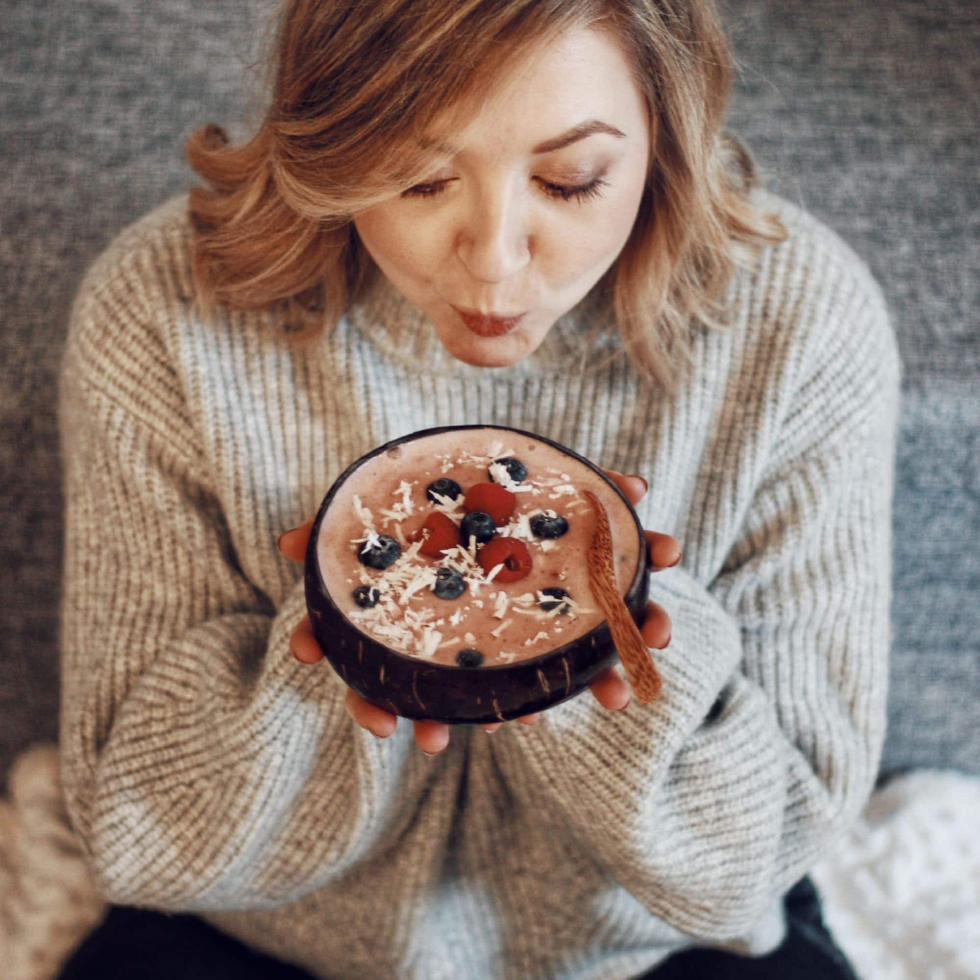 Coconut Bowl Large Decorated With Palm Tree Décor INCL. Bowl Etsy Norway