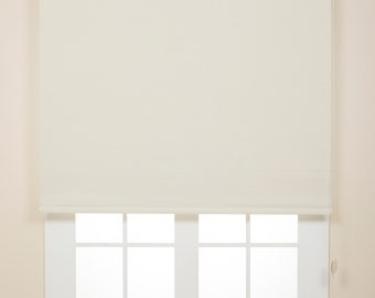 142 x 180 cm Brooklyn Peach Blackout Roller Window Blind Adaptable with Plain Design 