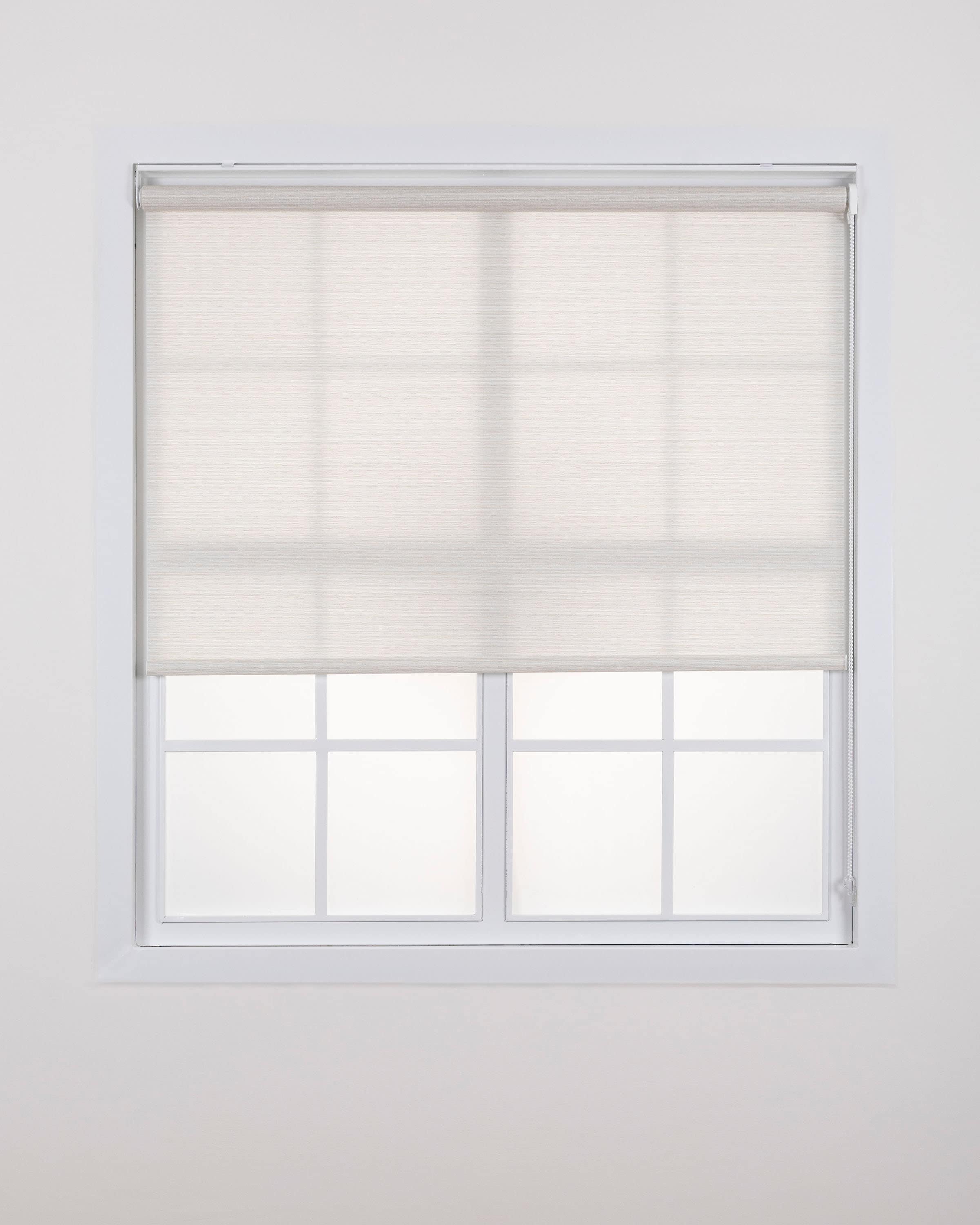 Sevilla Ecru - Woven textured roller blind, custom made roller shade, roller blind with woven texture, window shade