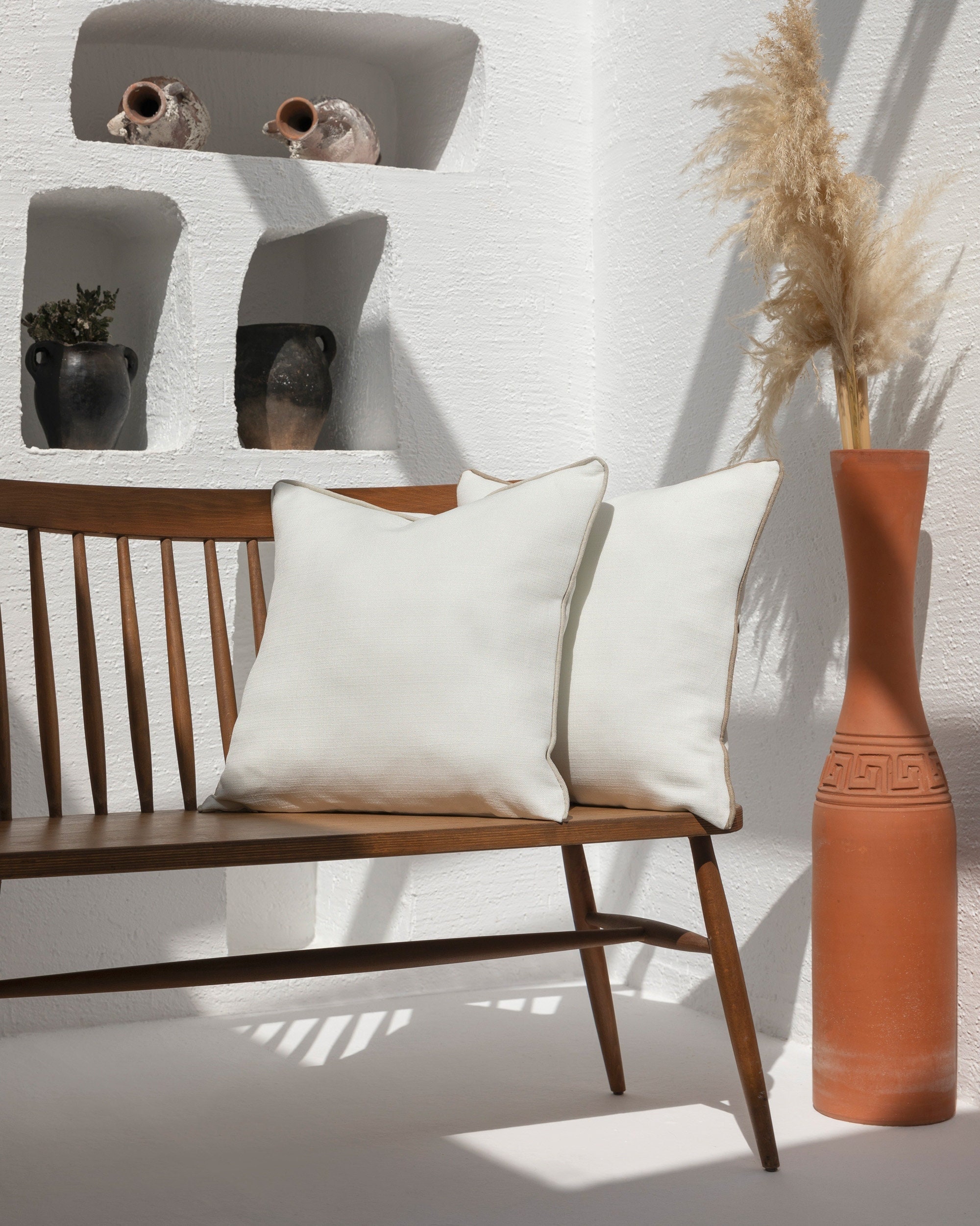 Deconew/ 20 x 20 inch Pillow Cover With Piping