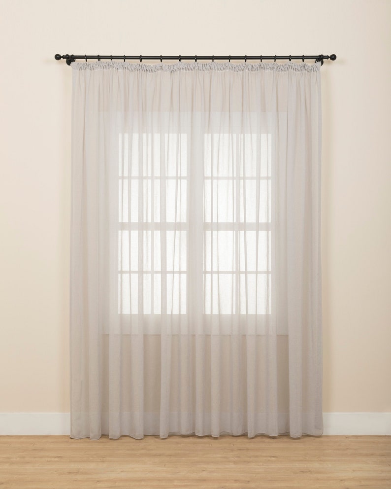 Linnda Ready Made Linen Curtain Etsy
