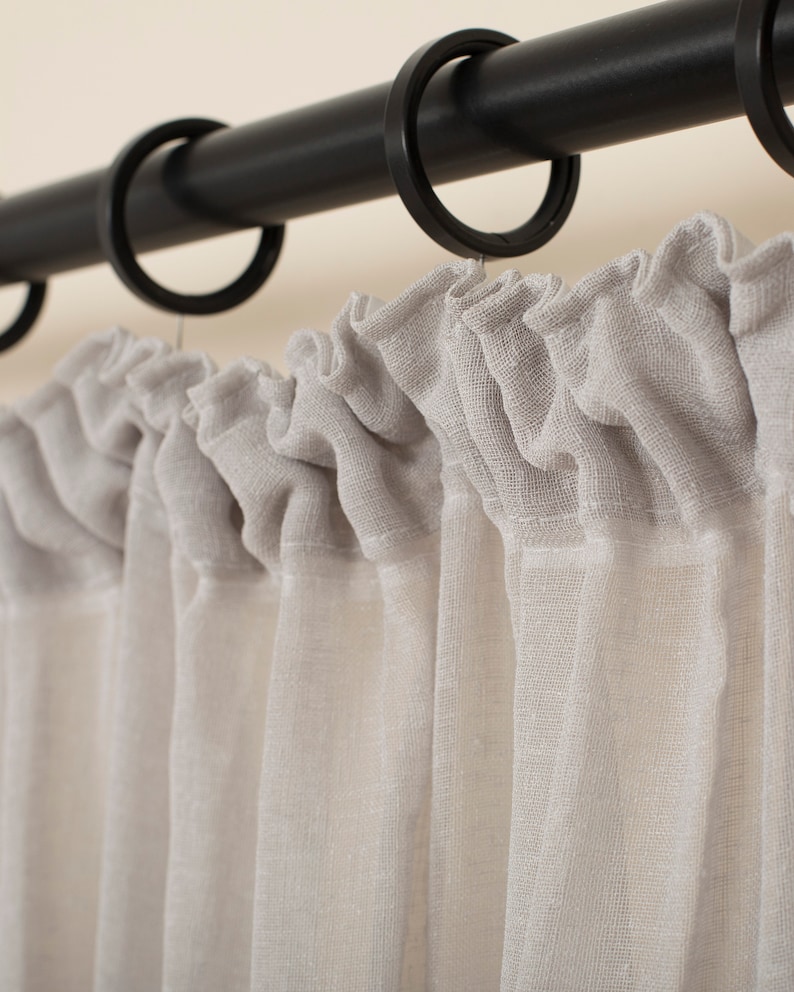 Linnda Ready Made Linen Curtain Etsy Australia