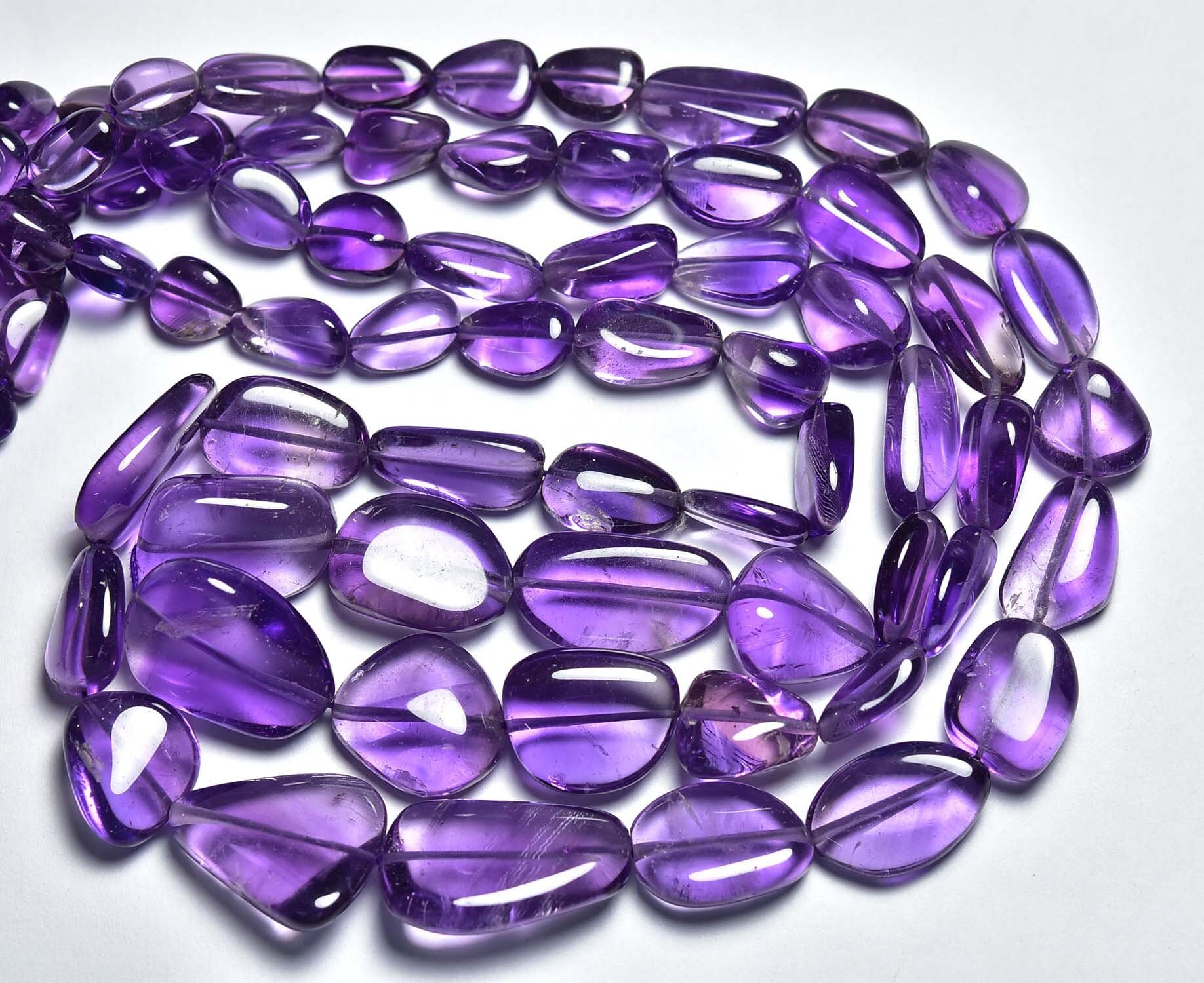 Super Quality Big Amethyst Nugget Bead 8.5 inches Natural Etsy