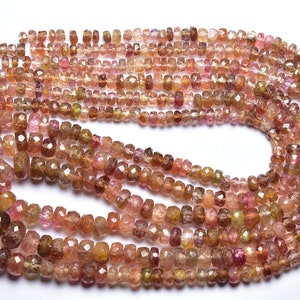 Rare Unique Spinel Rondelle Beads  - Natural Faceted Spinel Rondelles - Size is 3-5.5 mm #1581