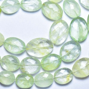 Heliodor Oval Beads 7 Inches Natural Faceted Heliodor Oval Briolettes Size is 7x9-10x15 mm 1605 image 2