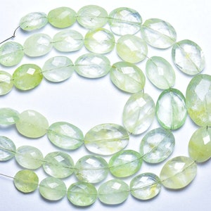 Heliodor Oval Beads 7 Inches Natural Faceted Heliodor Oval Briolettes Size is 7x9-10x15 mm 1605 image 1