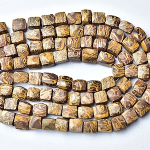Mariyam Jaspis Würfel Perlen - 8 Zoll - Natur Facettiert Mariyam Jaspis Würfel Perlen Box Briolette - Größe ist 7- 8mm #2201