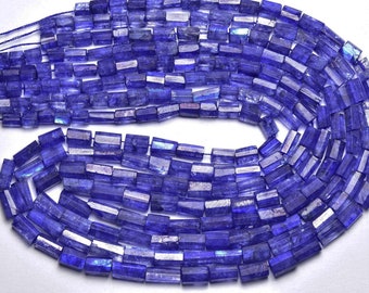 15.5 Inches Long 14x8mm Faceted Center Drilled Nephrite Cylinder Gemstone Bead Strand