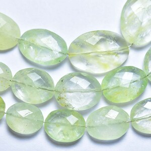 Heliodor Oval Beads 7 Inches Natural Faceted Heliodor Oval Briolettes Size is 7x9-10x15 mm 1605 image 4