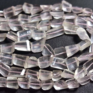 Rose Quartz Nugget Beads - 12 Inches - Natural Beautiful Faceted Rose Quartz Nuggets from Madagascar, Size is 10-13 mm, #1181