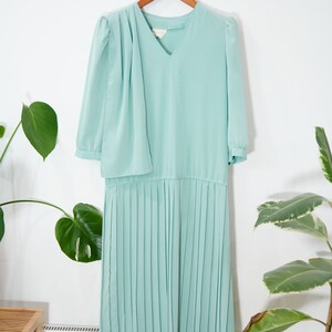 short long sleeve emerald green dress Dark Green Bell Sleeve Rib Sweater main image 0