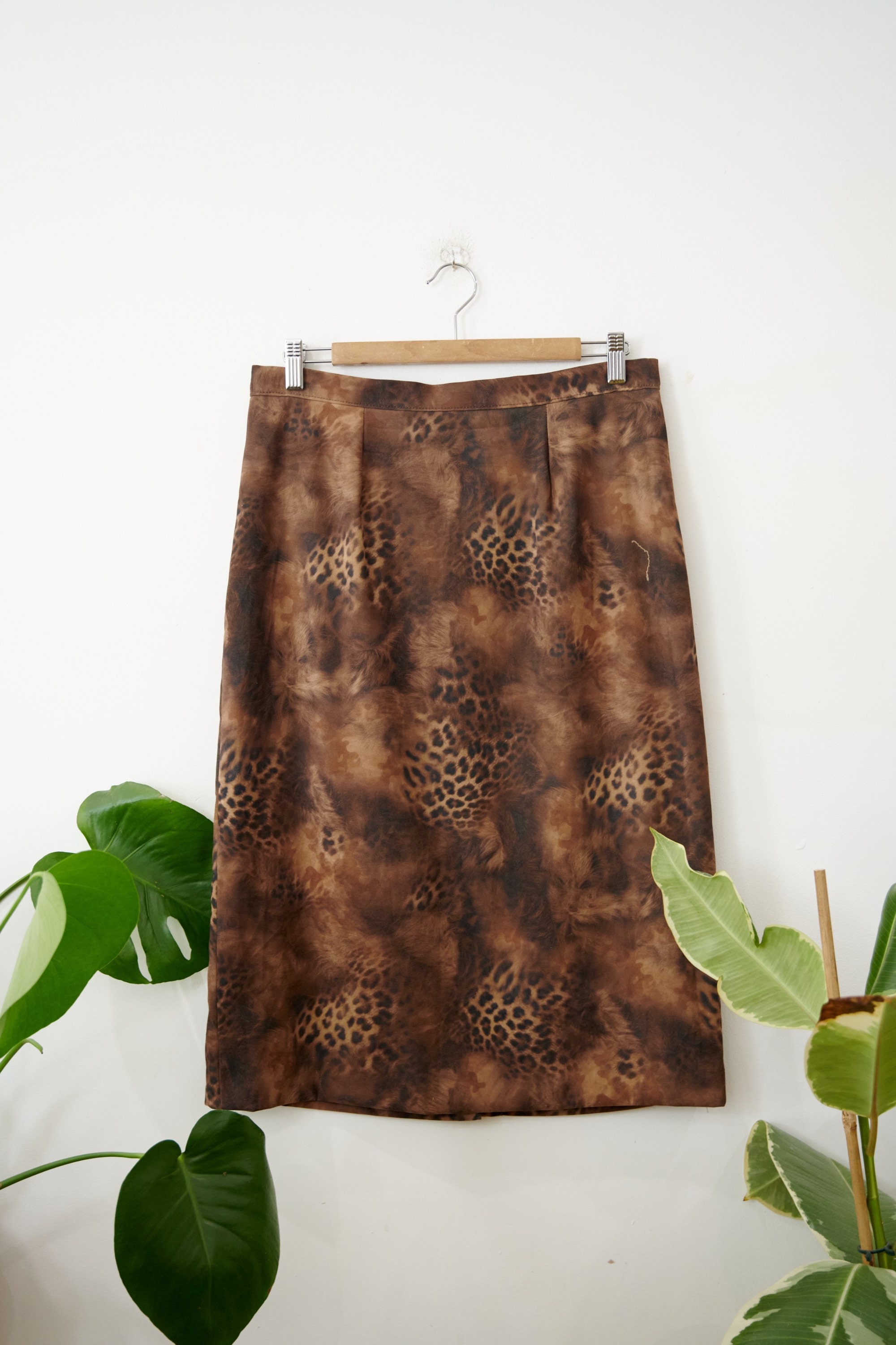 Mid length leopard skirts etsy top