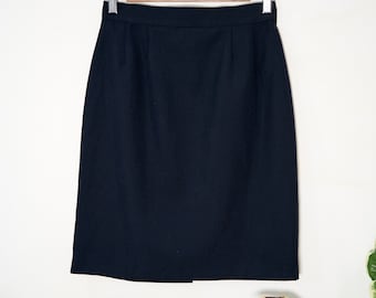 Navy Blue Vintage Skirt - S
