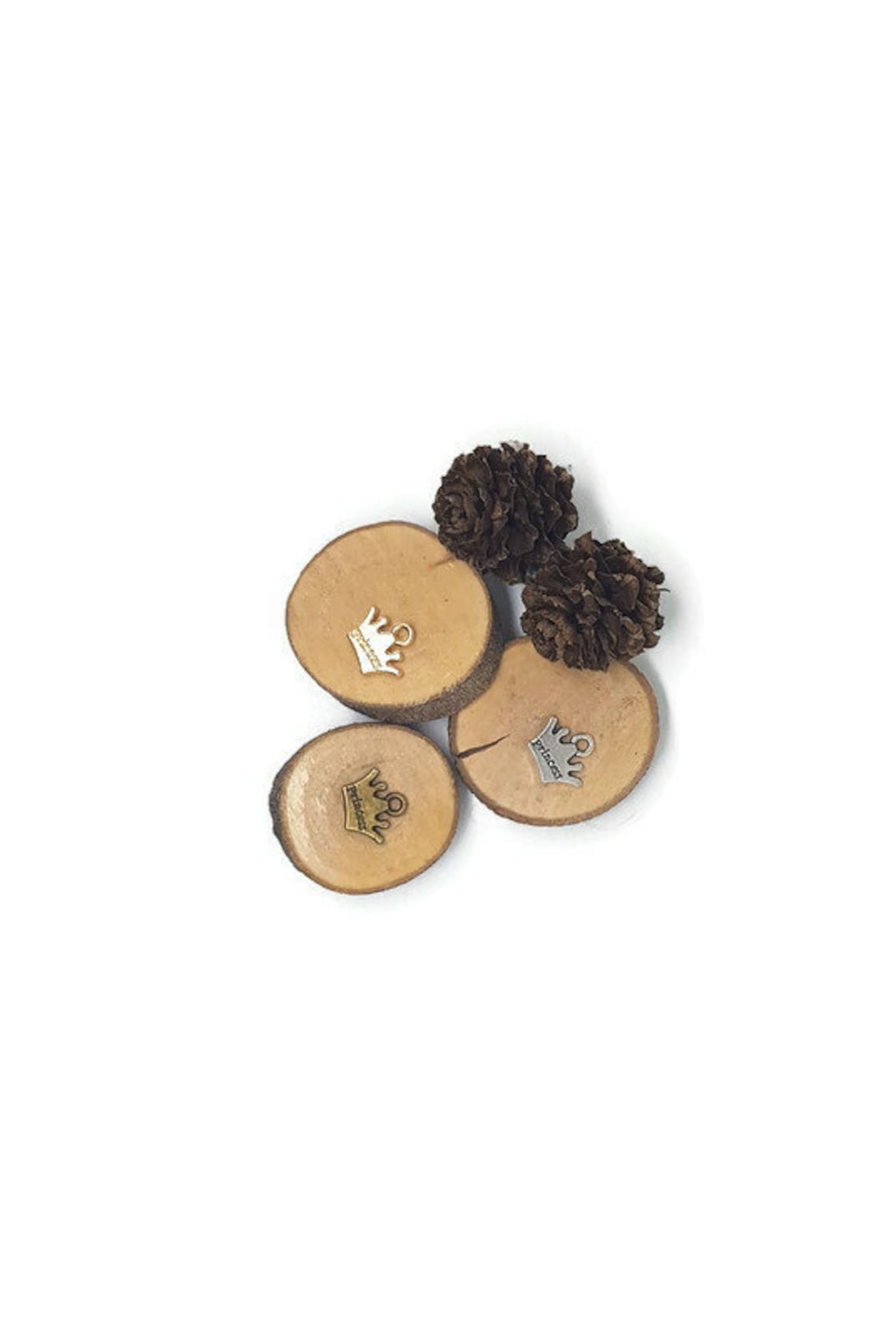 Lot de breloques couronne princess ou charm couronne lot de 4