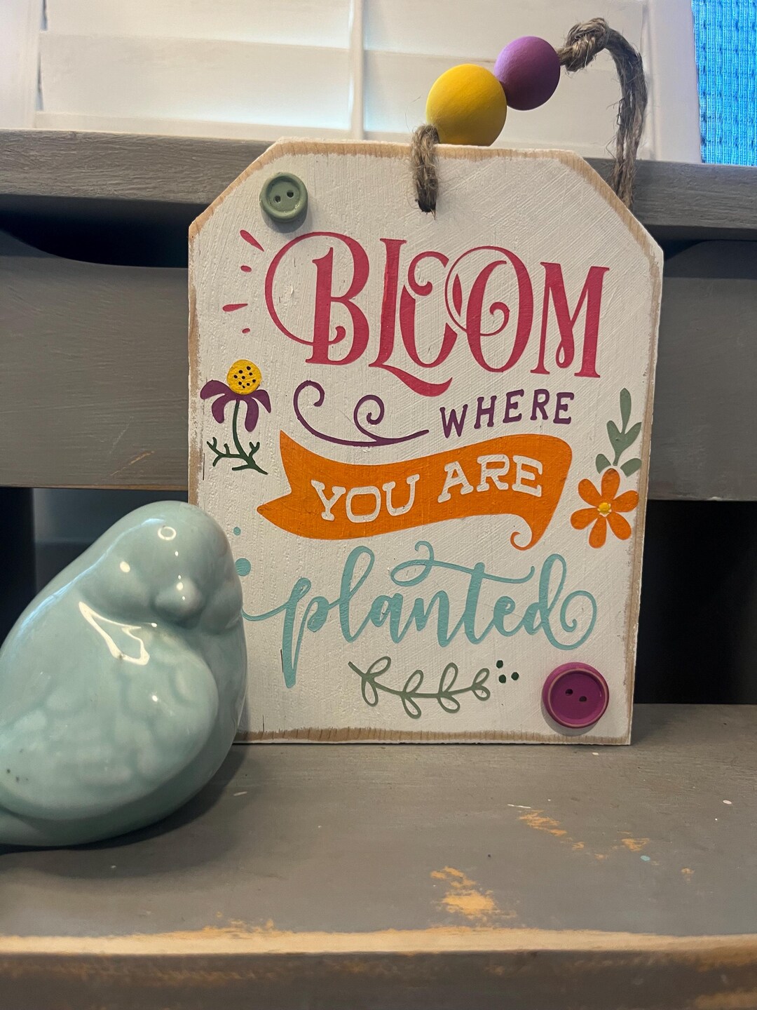 Planted By Tags Example Bloom Where You Are Planted Wooden Tag - Etsy