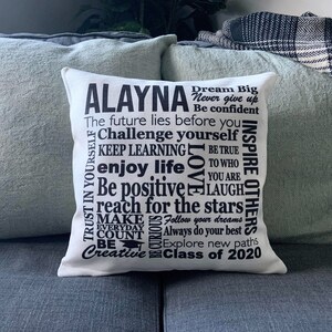 Class of 2024 Pillow Cover, Graduation Gift, Quarantine Grad, Bedroom Pillow, Decorative Throw Pillow, Farmhouse Pillow, Farmhouse Cushion image 4