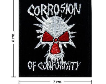 CORROSION OF CONFORMITY PATCH Embroidered Iron On SLUDGE STONER Badge Down NEW