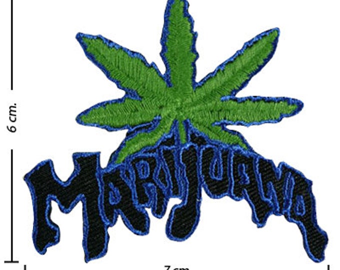 Marijuana embroidery iron on patches