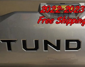 Tailgate Insert Letters Decal Vinyl Stickers for Toyota Tundra 2022-2023 New