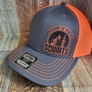 Pump it til it squirts booreiland fracking leren patch Trucker snapback hoedpet met mesh achterkant Richmond Otto 112
