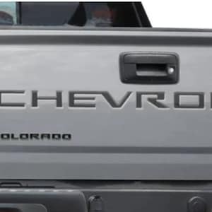 Adesivi in vinile con decalcomania per lettere con inserto per portellone posteriore per Chevrolet Chevy Colorado 2021-2022 Nuovo