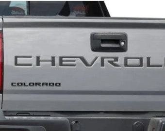 Tailgate Insert Letters Decal Vinyl Stickers for Chevrolet chevy colorado 2021-2022 New