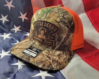 Little Debbie funny hunting leather patch hat Richardson 112 882fp realtree mossy oak other colors