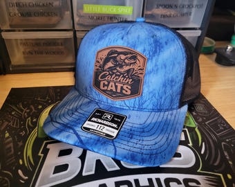 Catchin Cats fishing hat Richardson 112 hat cap snapback