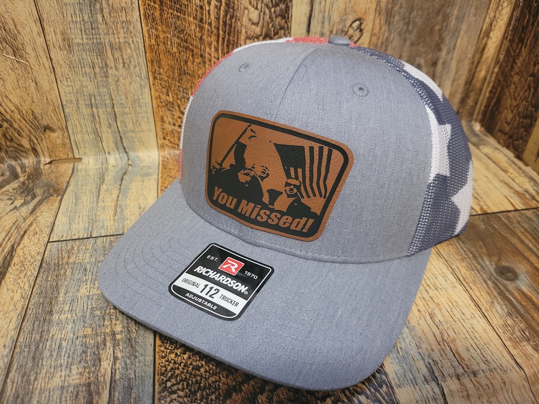 Greater Half Delaware Leather Patch Trucker Hat - USA Made Adjustable Snapback Cap