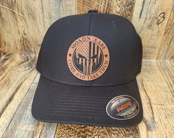 Come and take them punisher flexfit new world leather patch hat cap yupoong brand