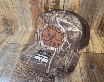 Tag Soup whitetail jachtleren hoed met patch Richardson camouflagehoed Nieuw