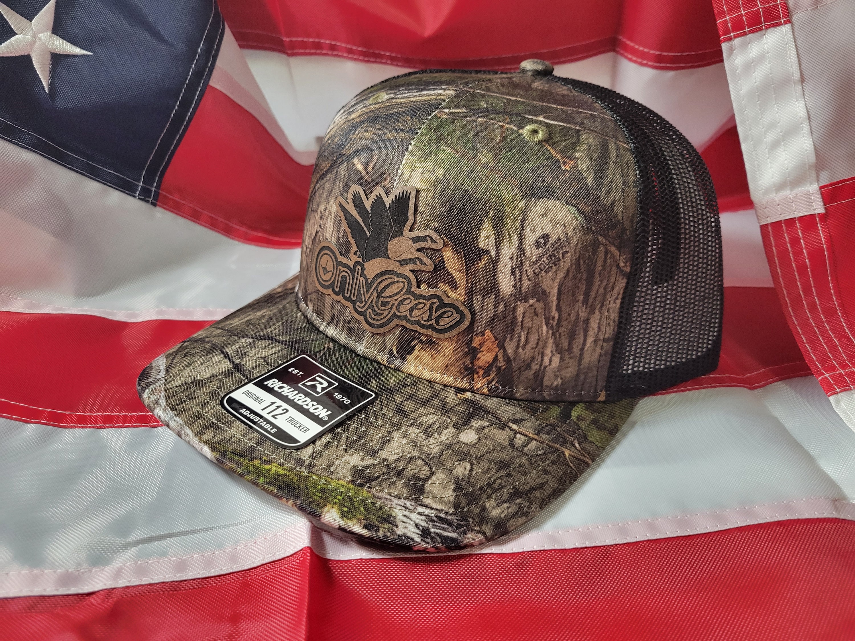 Onlygeese Onlyfans Funny Hunting Leather Patch Hat Richardson - Etsy