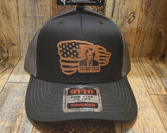 TRUMP 2024 drapeau mugshot nous le peuple patch en cuir camionneur snapback maille arrière chapeau casquette