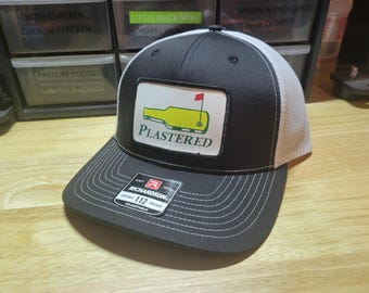 Plastered Golf hat Richardson 112 leather patch hat