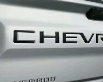Tailgate Insert Letters Decal Vinyl Stickers for Chevrolet chevy Silverado 2019-2023 New