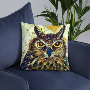 Owl Bird Pillow Cover | Exotic Birds | Decorations house Decor | Throw Pillow Cover