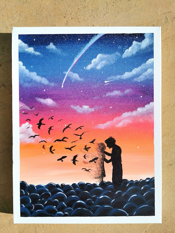 Tears in Heaven acrylic painting on canvas