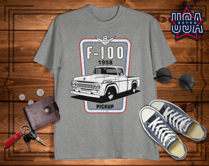 Classic Pickup Unisex T-shirt 56-60 Ford F-100 Pickup Tshirt | Etsy
