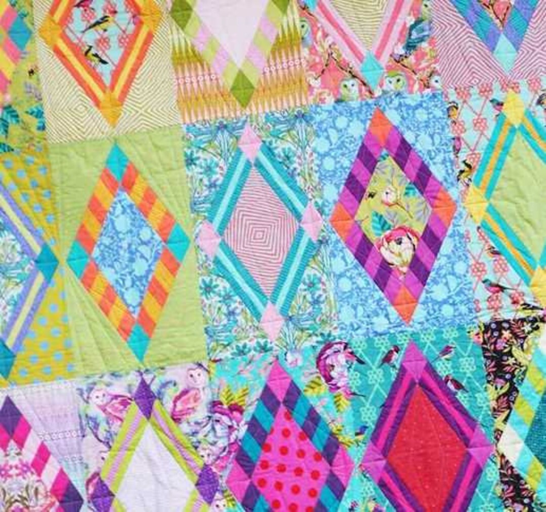 Rise & Shine Quilt Kit Featuring Moon Garden by Tula Pink for Etsy