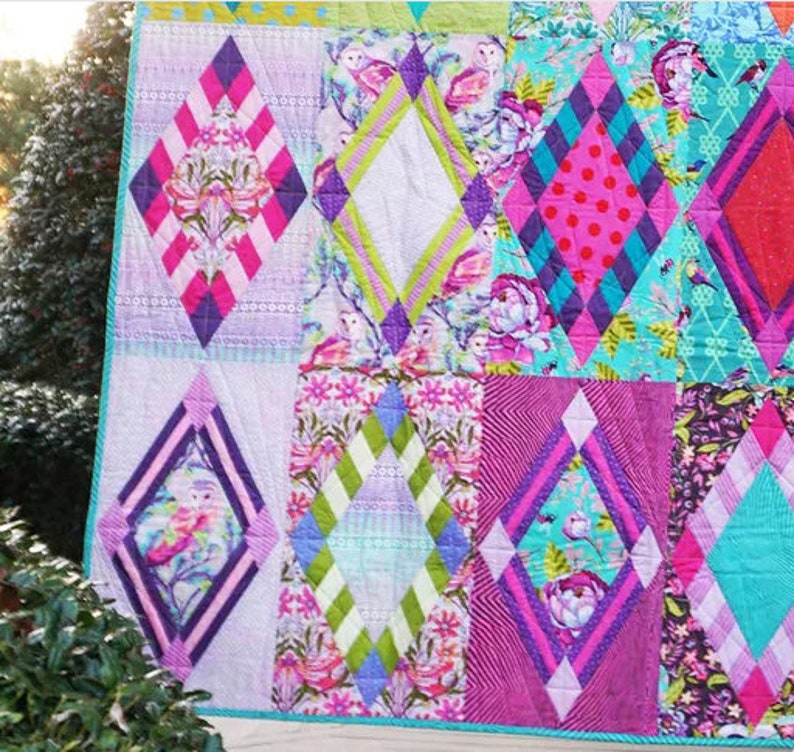 Rise & Shine Quilt Kit Featuring Moon Garden by Tula Pink for Etsy